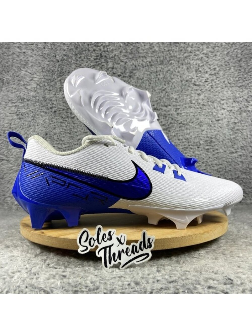 Nike Vapor Edge Speed 360 2 TB Promo Football Sz 10.5 Men White Blue FN7764-108